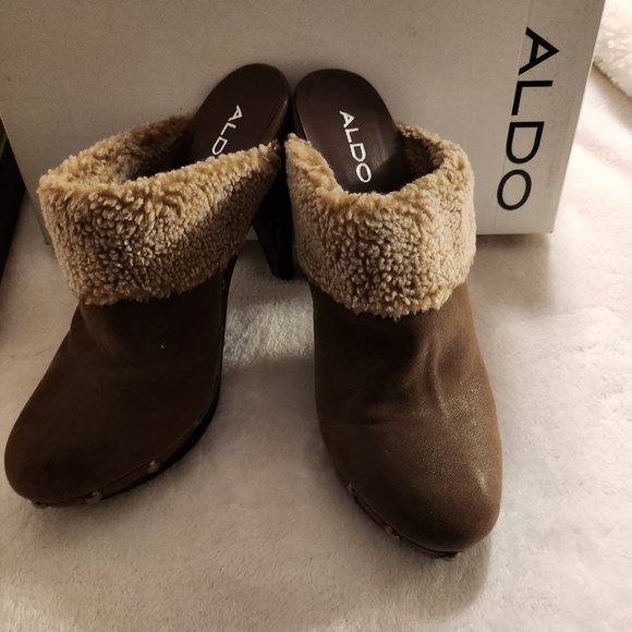 Aldo Gagliardotto Suede stiletto Mules NWB - Picture 1 of 6